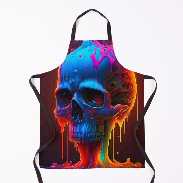 Item preview, Colorful Paint Skull designed and sold by Stevburykingev.
