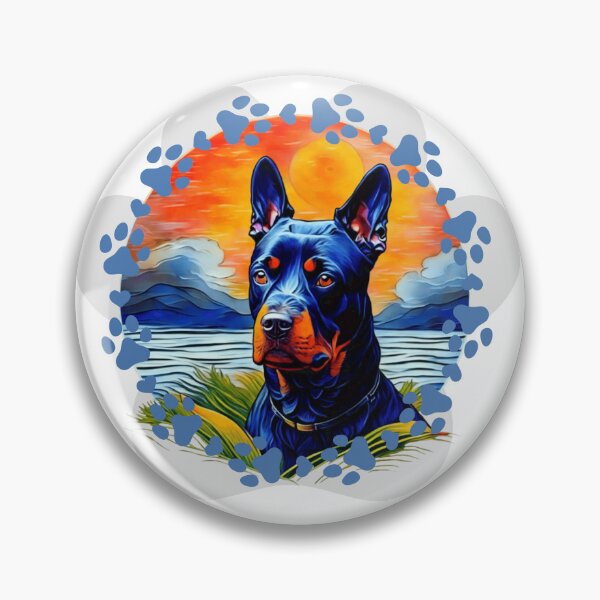 Item preview,  Doberman Natural Ears, best gift for Doberman Pinscher lovers Sticker designed and sold by Anu  Ram.