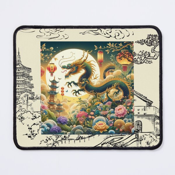 Item preview, Fantasy Dragon zodiac ushering New Year (silvergoldvisionary) designed and sold by SGVisionary.