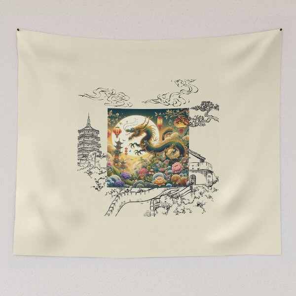 Item preview, Fantasy Dragon zodiac ushering New Year (silvergoldvisionary) designed and sold by SGVisionary.