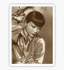 Anna May Wong Film Actress Vintage Portrait Sticker