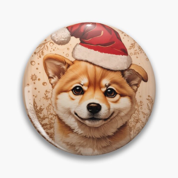 Item preview, Christmas with Shiba Inu: The Noble Spirit of Wood (Pyro Pets Art - 235) designed and sold by pyropetsart.