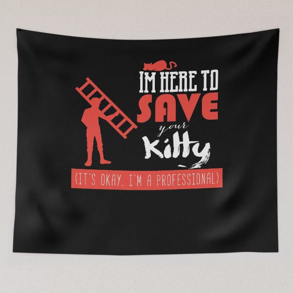 Item preview, Here To Save Your Kitty  designed and sold by Pricity Designs.