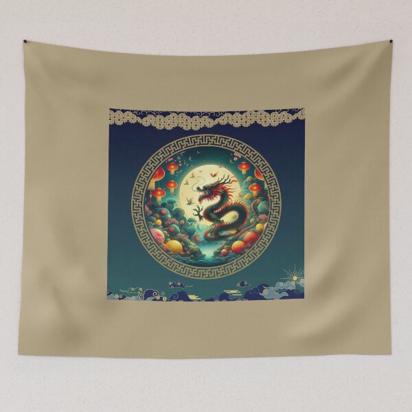 Item preview, Fantasy Dragon zodiac ushering New Year (silvergoldvisionary) designed and sold by SGVisionary.