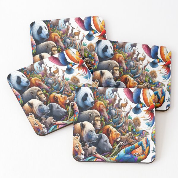 Item preview, Vibrant Wildlife Mosaic designed and sold by Nardaz.