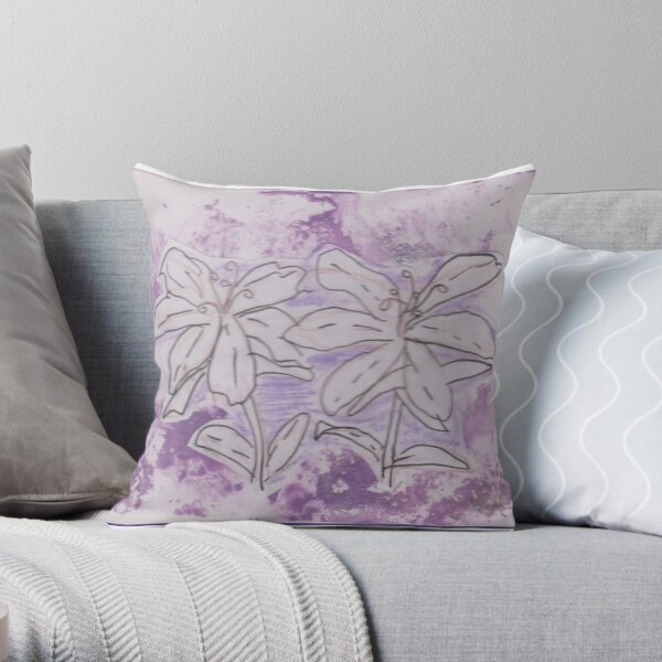 lilies Throw Pillow