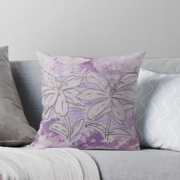 lilies Throw Pillow
