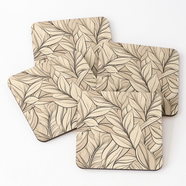 Item preview, Earthen Elegance: Beige-Toned Leaves designed and sold by RipollDesigns.