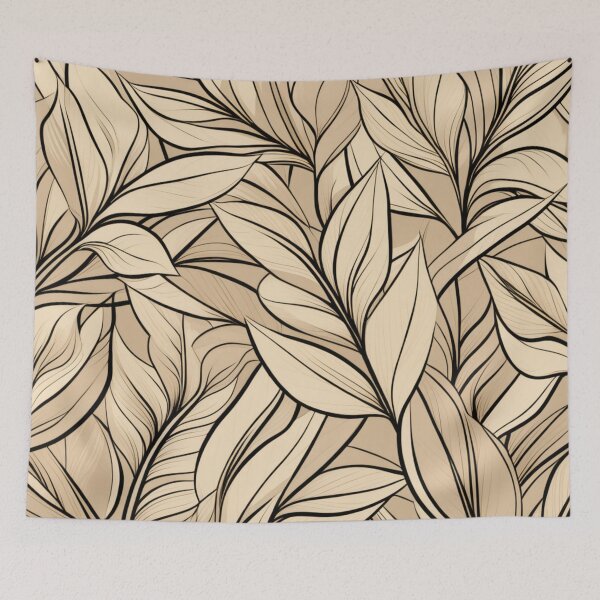 Item preview, Earthen Elegance: Beige-Toned Leaves designed and sold by RipollDesigns.