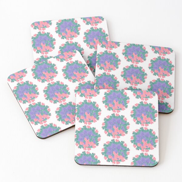 Item preview, Hand-drawn Glitter Hearts in Pink, Green, and Blue designed and sold by Victoria Rose.