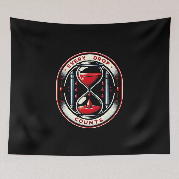 Item preview, Timeless Donation "Every Drop Counts" Tee - blood donation awareness  designed and sold by MAPDDesigns.