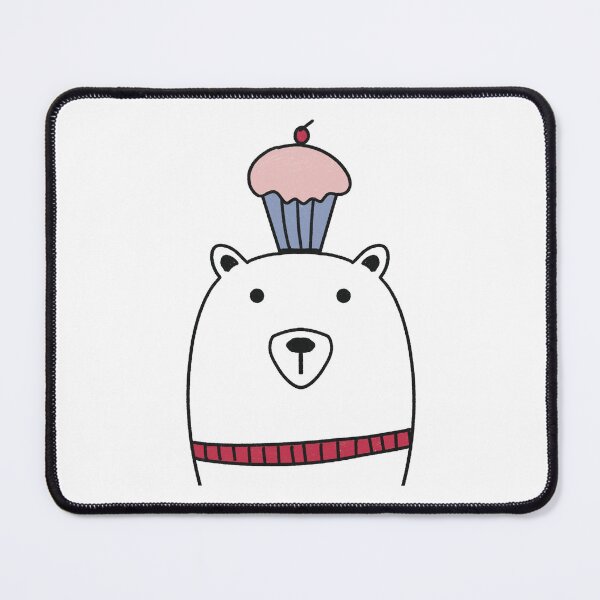 Item preview, Polar Bear with cupcake designed and sold by DiyaNikki.