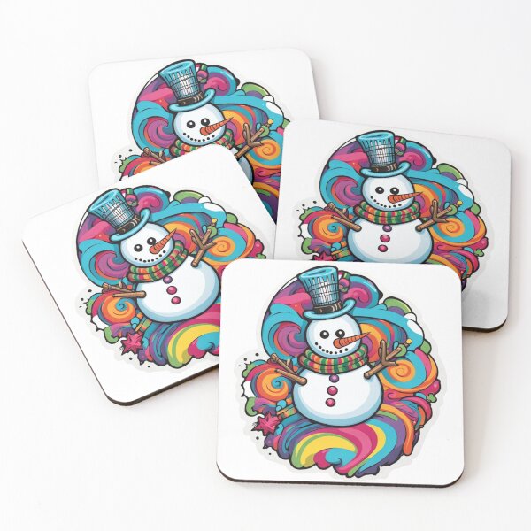 Item preview, Color-burst Snowman designed and sold by HauntedOpera.