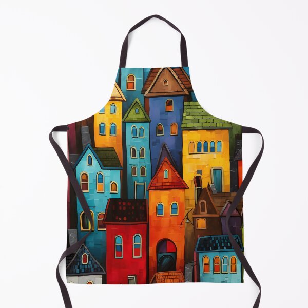 Item preview, Colorful Urban Landscape Art designed and sold by inkArtistryfine.