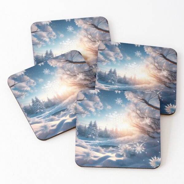 Item preview, winter forest snowflakes designed and sold by JangmiHorang.