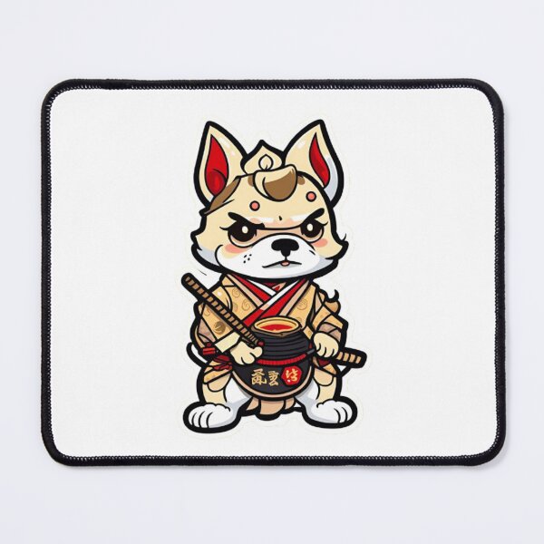 Item preview, Japan samurai cream dog designed and sold by KorArtStudio.