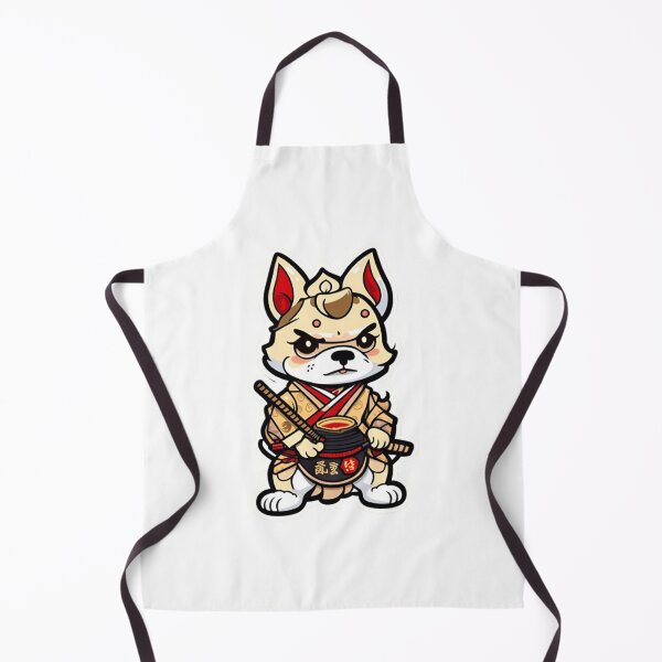 Item preview, Japan samurai cream dog designed and sold by KorArtStudio.