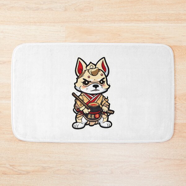 Item preview, Japan samurai cream dog designed and sold by KorArtStudio.