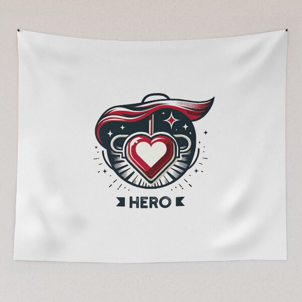 Item preview, Patriotic Blood Donor Hero Badge Tee - blood donation awareness designed and sold by MAPDDesigns.