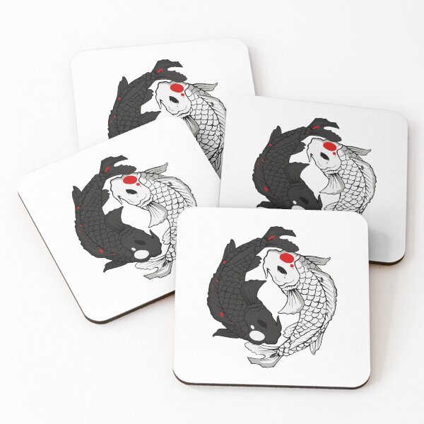 Item preview, Yin Yang Koi Fish - Black and White designed and sold by Israelbeck7.
