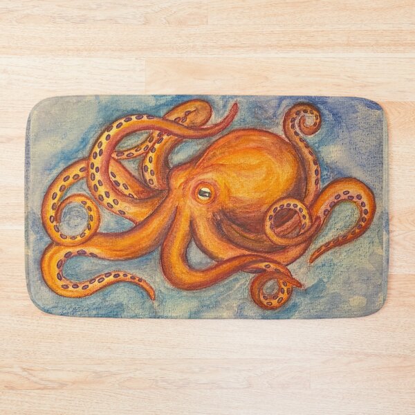 Artikelvorschau, Orangefarbener Oktopus Nr. 2 entworfen und verkauft von CaitlinPadilla.