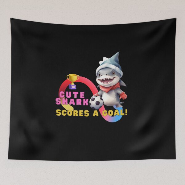 Item preview,  Cute Shark Gift for Kids, Football Clothing and Decoration, Watercolour Design designed and sold by Sitred123.