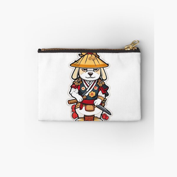 Item preview, Cute Japan samurai katana puppy cream dog designed and sold by KorArtStudio.