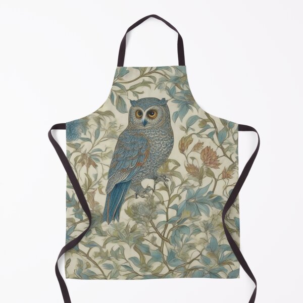 Item preview, Enchanting Owl & Willow Inspired Artwork by William Morris designed and sold by Tamas Das.