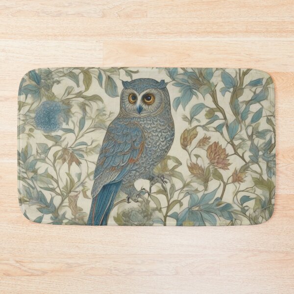 Item preview, Enchanting Owl & Willow Inspired Artwork by William Morris designed and sold by Tamas Das.