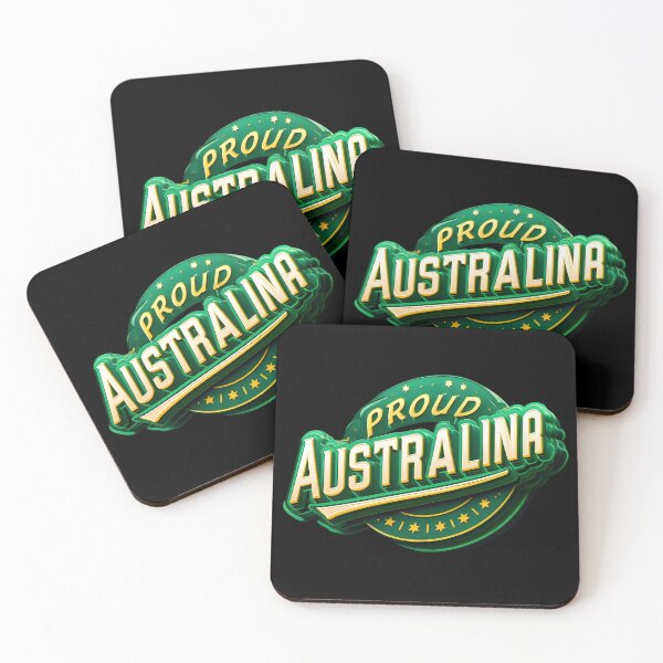 Item preview, PROUD AUSTRALINA - GREEN, GOLD AND GROUSE! designed and sold by Takin-Thepiss.