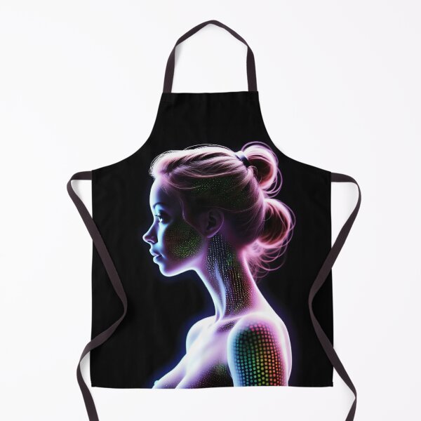 Item preview, Beautiful woman silhouette neon dots designed and sold by 90's Misaki.