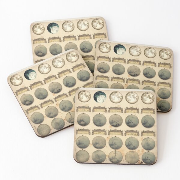 Item preview, Retro Lunar Lore - Vintage Moon Phases Calendar designed and sold by Silver Medal.