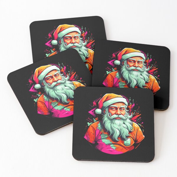 Item preview, Joyful Festivities: A Kaleidoscope of Colors with Santa on Christmas Day designed and sold by WantStore.