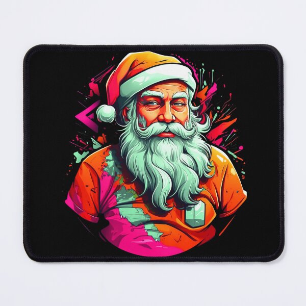 Item preview, Joyful Festivities: A Kaleidoscope of Colors with Santa on Christmas Day designed and sold by WantStore.