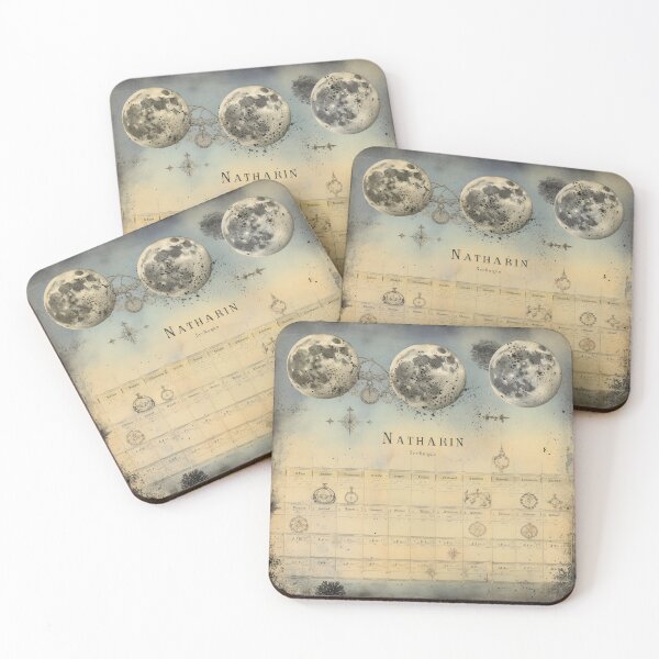 Item preview, Antique Lunar Cycle - Chic Vintage Moon Calendar designed and sold by Silver Medal.