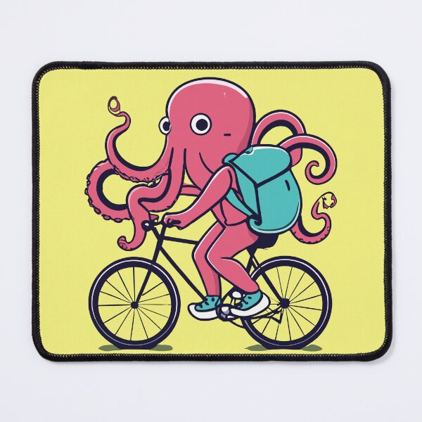 Item preview, Octopus Riding a Bicycle designed and sold by Verycutethings.