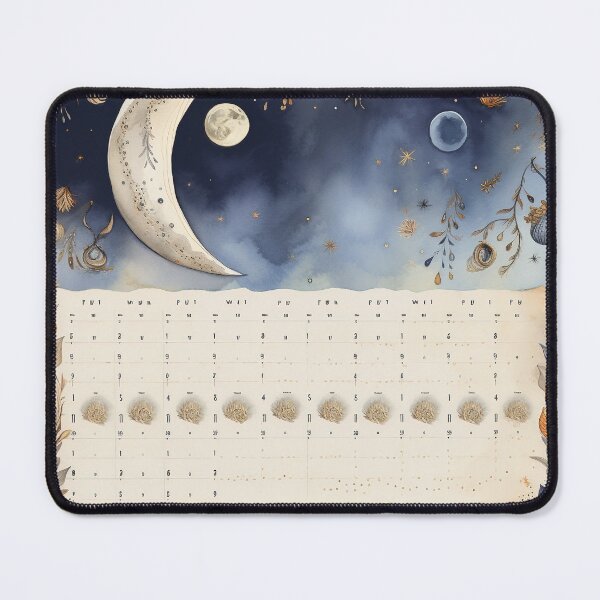 Item preview, Bygone Moonlight Calendar - Vintage Phases of the Moon designed and sold by Silver Medal.