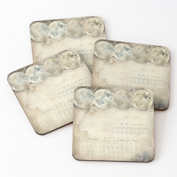 Item preview, Rustic Lunar Charm - Heirloom Style Moon Phases designed and sold by Silver Medal.