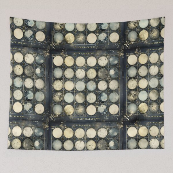 Item preview, Victorian Moon Sequence - Refined Lunar Phase Calendar designed and sold by Silver Medal.