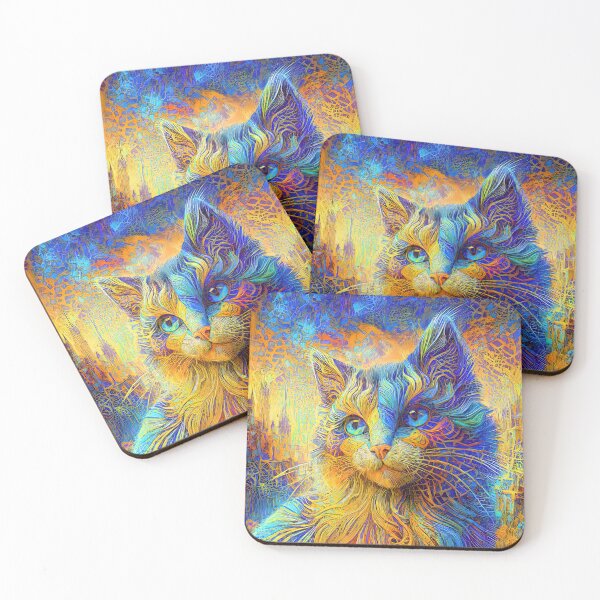 Item preview, Abstractions of abstract abstraction of cat. DeepDream #7993101835067 designed and sold by blackhalt.