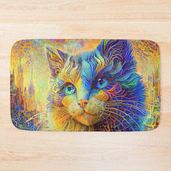 Item preview, Abstractions of abstract abstraction of cat. DeepDream #7993101835067 designed and sold by blackhalt.