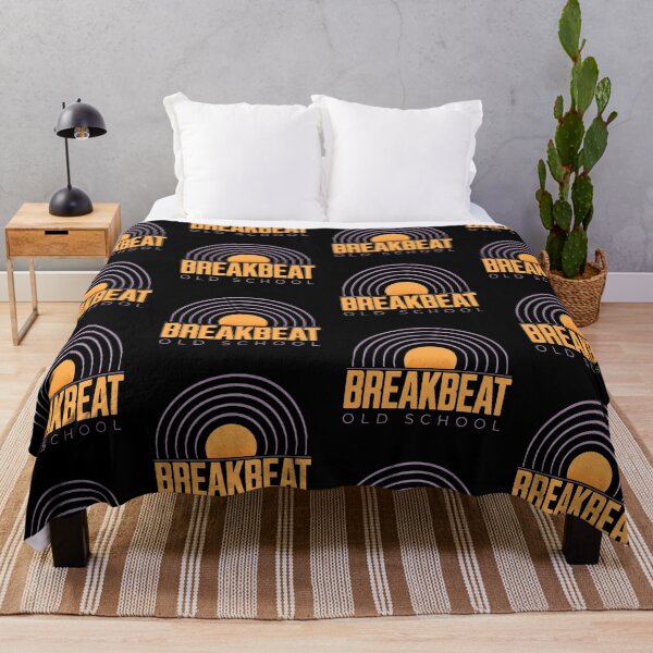 Item preview, BREAKBEAT - Old School Records (Purple/Orange) designed and sold by Discothreadz.