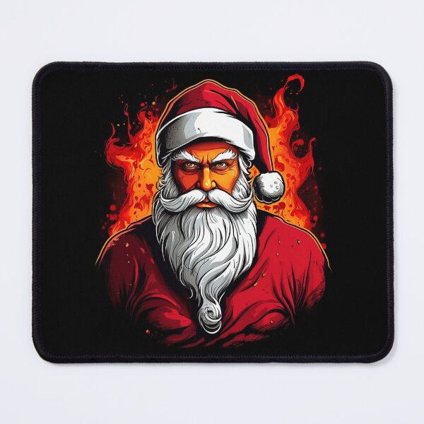 Item preview, Blazing Christmas Magic: Santa's Fire Hellstare Spectacle in Vibrant Colors designed and sold by WantStore.