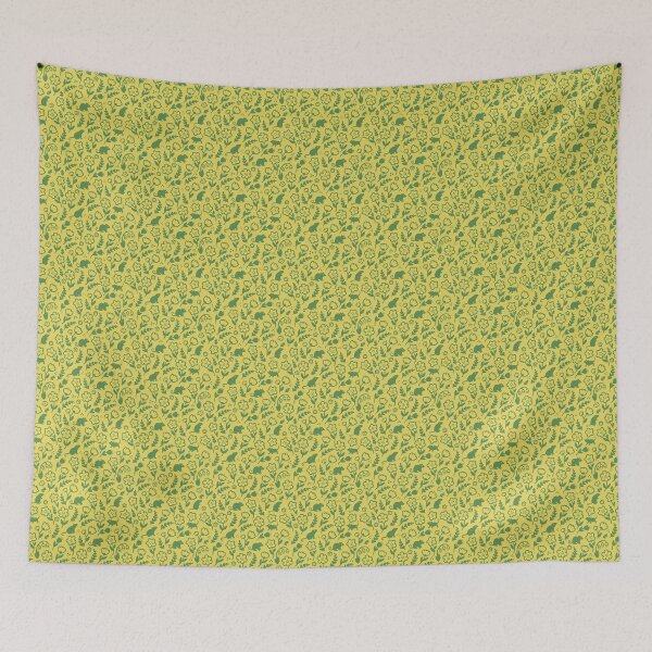 Item preview, Mouse Floral Pattern - Yellow designed and sold by TapiocaPo.