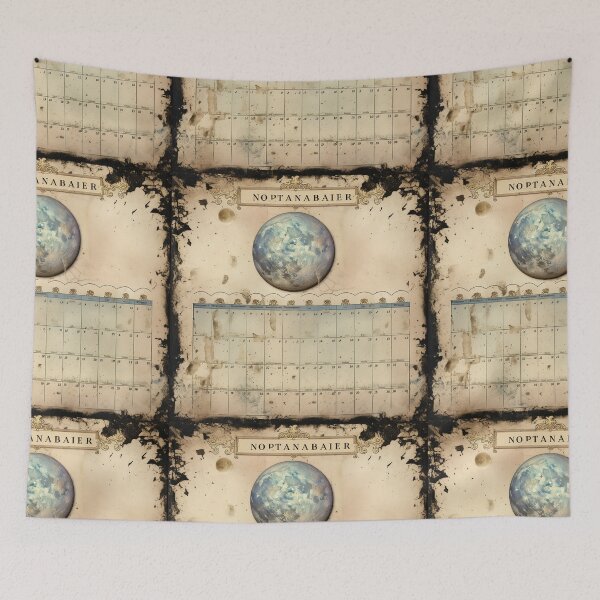 Item preview, Vintage Lunar Cycle Chart - Celestial Moon Phases Elegance designed and sold by Silver Medal.