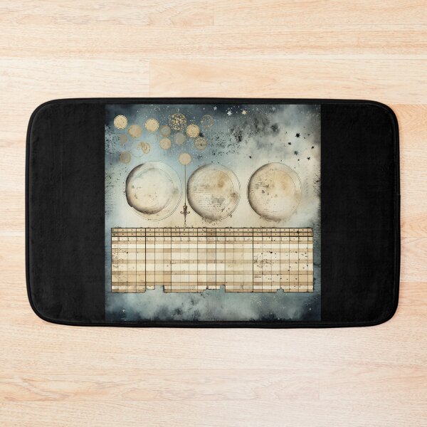 Item preview, Retro Moon Phase Almanac - Nostalgic Celestial Elegance designed and sold by Silver Medal.