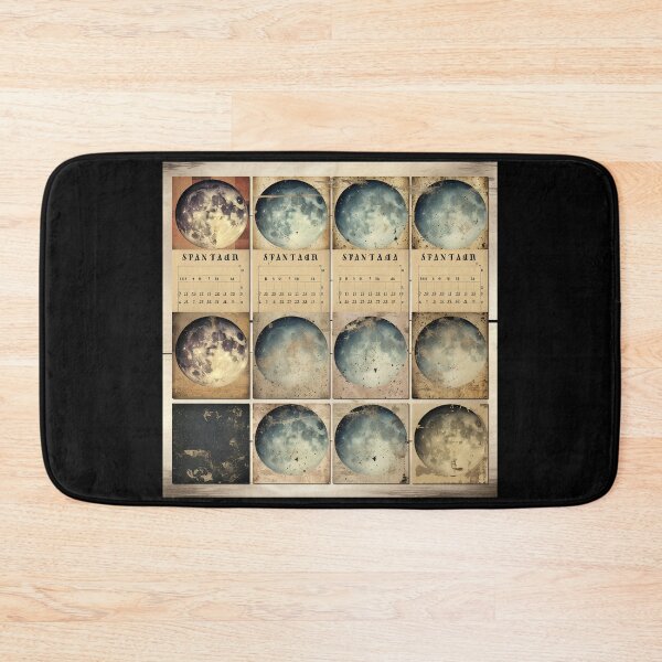 Item preview, Classic Lunar Phases - Retro Celestial Calendar Print designed and sold by Silver Medal.