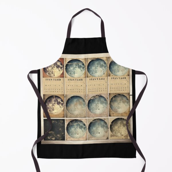 Item preview, Classic Lunar Phases - Retro Celestial Calendar Print designed and sold by Silver Medal.