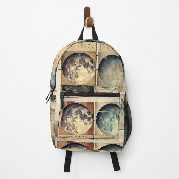Item preview, Classic Lunar Phases - Retro Celestial Calendar Print designed and sold by Silver Medal.