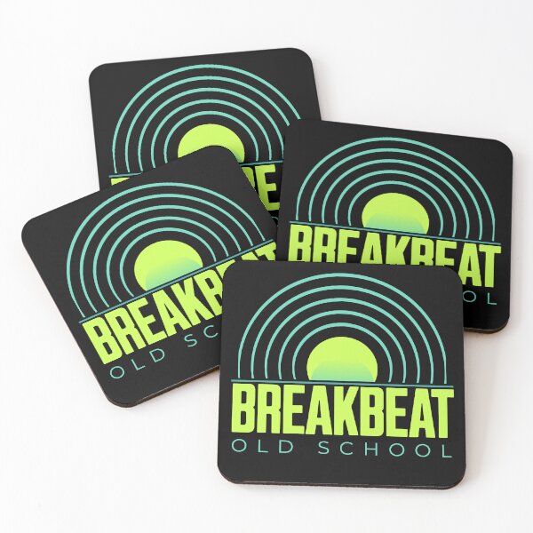Item preview, BREAKBEAT  - Old School Records (Lime/Blue)  designed and sold by Discothreadz.